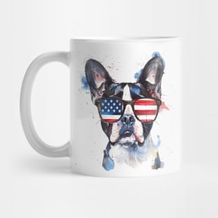 Boston Terrier 'Merica Sunglasses Mug